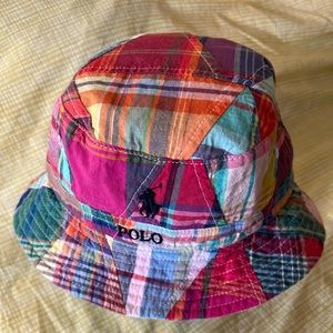 Polo Ralph Lauren Madras Bucket Hat l Patchwork